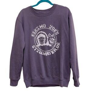 Eskimo Joe's Stillwater Oklahoma Sweatshirt S Purple Graphic Crewneck